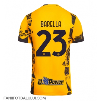 Inter Milan Nicolo Barella #23 Tricou Fotbal Replică 2024-25 Barbati Treilea